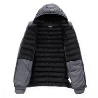 Manteaux coupe-vent personnalisés pour hommes avec fermeture éclair Chapeau amovible Manteaux épais et chauds en duvet Veste polaire Vestes d'hiver pour hommes