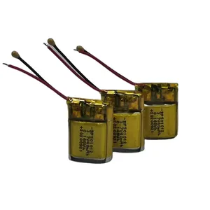 סין ספק 40mah 3.7v תאים קטנה נטענת ליתיום יון סוללה עבור אוזניות