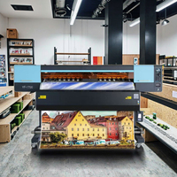 I3200 baskı kafası için fabrika fiyatında 1.9m genişlik geniş Format mürekkep püskürtmeli yazıcılar reklam eko Solvent yazıcı