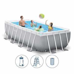 <span class=keywords><strong>Piscina</strong></span> Rectangular INTEX 26792 de 16 Pies x 8 Pies x 42 Pulgadas con Marco Metálico <span class=keywords><strong>Prism</strong></span> para el Hogar - Product Image 3