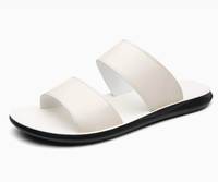 Nouvelles sandales plates en cuir tendance pour hommes, grandes tailles 47 48, export Afrique, haute qualité, pantoufles d'été, direct usine