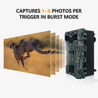 Cámaras de Vigilancia 4K 30fps con Doble Lente, Cámaras de Caza con Sensor de Movimiento PIR, Cámaras de Exploración IP67 de 36MP