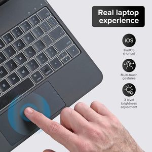 Clavier avec pavé tactile Magic Touchpad, rétroéclairage RVB, clavier sans fil personnalisé <span class=keywords><strong>pour</strong></span> iPad 10e génération <span class=keywords><strong>2022</strong></span> et 11e (A16, 2025) - Product Image 3