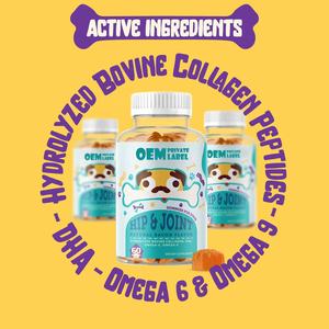 Gomitas de colágeno para perros y gatos, gomitas de colágeno de marca privada para las caderas y articulaciones, soporte p con tratamiento de gomitas Omega 6 y 9 - Product Image 6