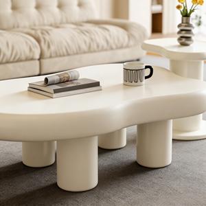 White Cloud <b>Shaped</b> Coffee <b>Table</b> Set Nordic Irregular Aesthetic Living Room Center - Product Image 5