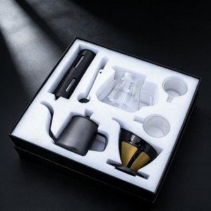 ชุดเครื่อง<span class=keywords><strong>ชง</strong></span><span class=keywords><strong>กาแฟ</strong></span>แบบพกพา วั<span class=keywords><strong>สด</strong></span>ุโลหะคาร์บอนสตีล แข็งแรงทนทาน ดีไซน์คลาสสิก พร้อมตัวกรองหลากหลายแบบ สำหรับการชงกาแฟแบบดริป เหมาะสำหรับร้านกาแฟ - Product Image 5