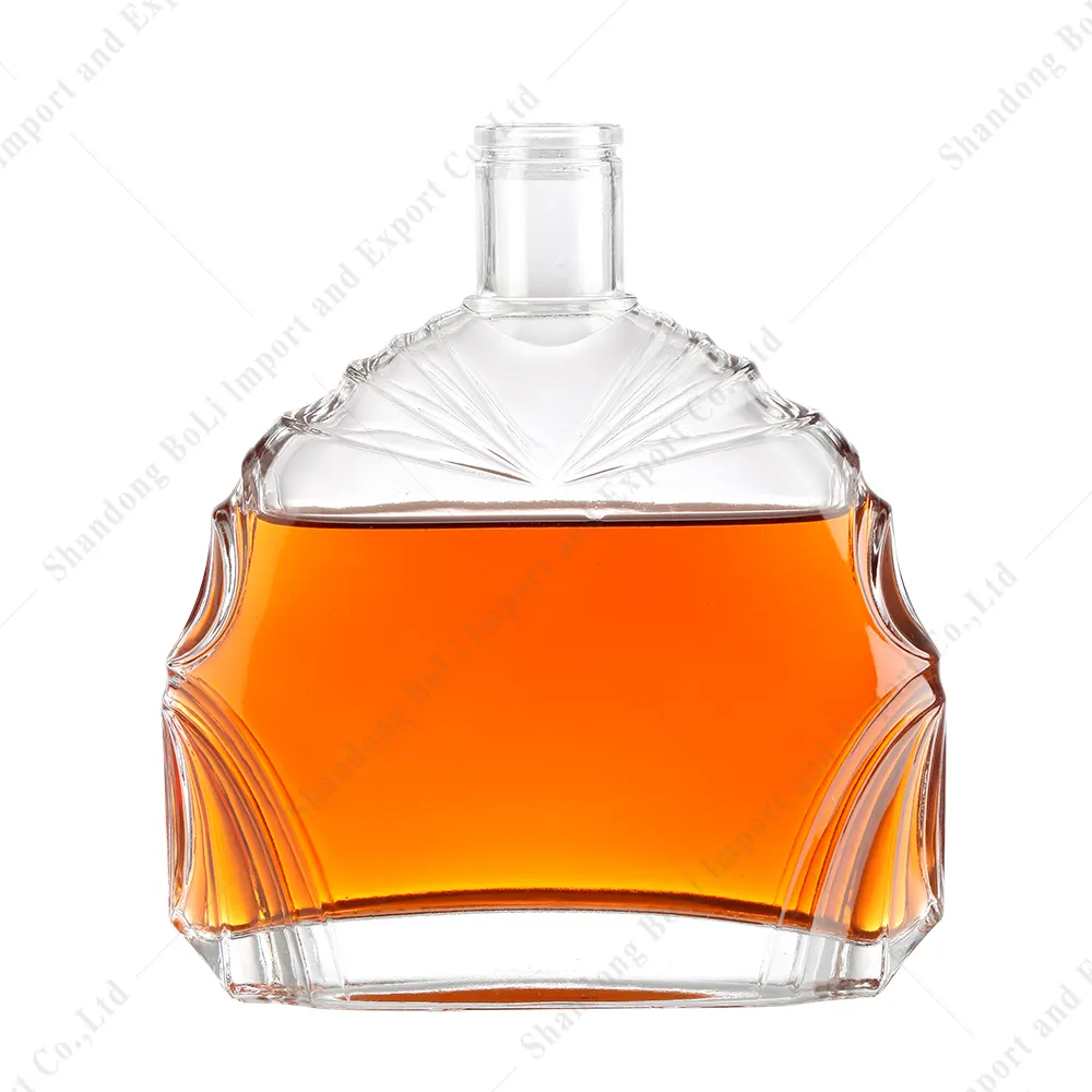 Chai Thủy Tinh Tùy Chỉnh Cao Cấp Chai Thủy Tinh Trong Suốt Cho Rượu Mạnh Whisky Vodka Rum Gin Tequila Vodka 700Ml 750Ml 1000Ml