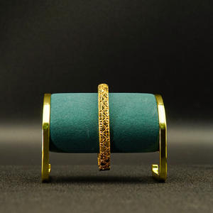 กำไลข้อมือผู้หญิงชุบทองแบบดรอปชิปปิ้ง สไตล์ดูไบ อินเดีย สำหรับเจ้าสาว ดีไซน์เรขาคณิตแบบโปร่ง ของขวัญ ขายส่ง - Product Image 6