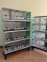 Cage à oiseaux de haute qualité, empilable et portable, pour l'élevage des canaris