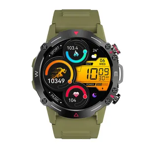 AMOLED Smartwatch For Men Sports Watch BT Calling 1.43 Inch Screen IP68 Waterproof HK87 NFC Smart Watches