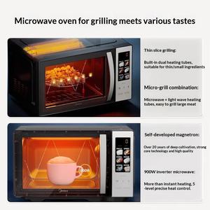 <span class=keywords><strong>Four</strong></span> à micro-ondes Midea Inverter 900W, type plat, petit, <span class=keywords><strong>mini</strong></span>, intelligent, écran couleur, micro-cuiseur tout-en-un, C23K4 - Product Image 2