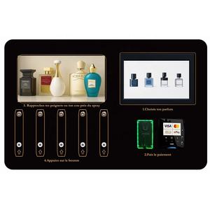 Distributeur <span class=keywords><strong>de</strong></span> parfum intelligent à succès en France – Machine <span class=keywords><strong>de</strong></span> vente automatique <span class=keywords><strong>de</strong></span> Cologne avec vaporisateur <span class=keywords><strong>de</strong></span> parfum, capacité 5x100 ml - Product Image 1