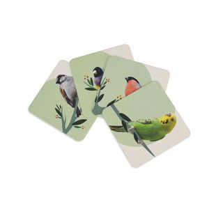 Sous-verres écologiques biodégradables personnalisés en papier imprimé pour bière, thé et autres boissons - Product Image 3