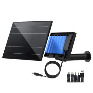 Security Camera Solar Panel Built In Battery 18000mAh 9v Type C USB Plug Waterproof For Monitor Camera