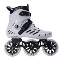 Patins en Ligne de Vitesse Professionnels de Haute Qualité 3 Roues pour Homme Adulte, Chaussures de Roller pour Extérieur avec Effet Clignotant