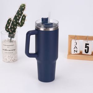 Gobelet de voyage isotherme 40oz H1.0 avec poignée, couvercle, paille et base antidérapante – Conception personnalisée OEM/ODM - Product Image 2