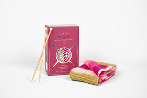Dragonfruit Colored Craft <b>Kit</b> With Wool Blend Yarn Pack And Bamboo <b>Knitting</b> Needles For Adult <b>Beginners</b> Includes Tutorial Access - Product Image 5