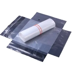 Le sac refermable en matériau PE transparent peut être personnalisé, les dimensions peuvent être équipées d'un sac refermable en gros scellé