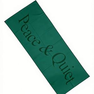 ผ้าห่มโยคะไมโครไฟเบอร์แบบทอสั่งทำพิเศษ WUJI Peace Quiet ป้องกันการลื่น ไม่ติดทราย ผลิตจากโพลีเอสเตอร์/ไนลอน สีพื้น - Product Image 1