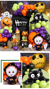 Set <span class=keywords><strong>di</strong></span> <span class=keywords><strong>Palloncini</strong></span> in Lattice Multicolore a Tema Halloween con Arco, <span class=keywords><strong>Palloncini</strong></span> a Forma <span class=keywords><strong>di</strong></span> <span class=keywords><strong>Ragno</strong></span> e Fantasma per Decorazioni Festa <span class=keywords><strong>di</strong></span> Halloween - Product Image 6