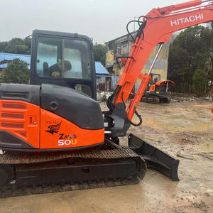 Mini-pelle Hitachi ZX50U d'occasion pour la petite construction et l'aménagement paysager 0.15-0.25m ³ Bucket - Product Image 2