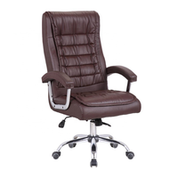 Chaise de bureau ergonomique moderne confortable en PU, chaise de direction pour patron, chaise de chef de projet réglable pour la maison, mobilier de direction