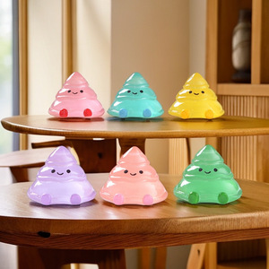 Nuevas figuras luminosas de resina de árbol derretido para micropaisajes de nieve, pequeños adornos navideños, bolsas sorpresa - Product Image 1