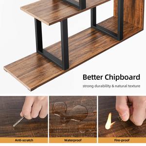 Salon moderne acier bois bibliothèque stockage présentoir échelle autoportante <span class=keywords><strong>Etagere</strong></span> bibliothèque - Product Image 5
