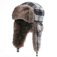 Gorro de Invierno ZG Personalizado, Extra Grande, Impermeable, de Piel Sintética, Estilo Ruso Ushanka, para Caza
