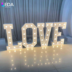 Letreros LED de Números Gigantes Metálicos Modernos en Oferta, Soporte de Escenario para Decoración de Bodas y Eventos - Product Image 2
