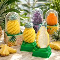 Prix d'usine OEM, glace en forme de fruits 3D, 75g, saveurs assorties, mangue, pêche, citron, fraise, collation glacée