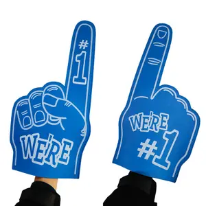 Custom Logo Printed Cheering Foam Fingers Professional Big EVA/Sponge Foam Cheering Foam Hand