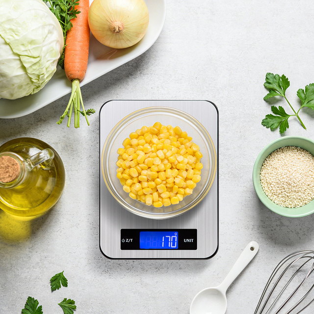 Wholesale Customer 10kg High-Precision Stainless Steel Multifunction AAA Battery Auto Shut Portable Electronic Food Baking Scale
