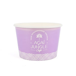 Bio Cardboard Biodegradable Eco-Friendly Food Grade Double Coated HACCP Certified Custom Print Ice Cream Tub <b>Cup</b> Pint with Lid - Product Image 5