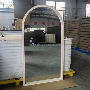 Rustic Luxury <strong>Extra</strong> <strong>Large</strong> Solid Wood Framed Arched <strong>Wall</strong> Mounted Eco-friendly Lightweight Shatterproof Full Body Length <strong>Mirror</strong> - Product Image 1