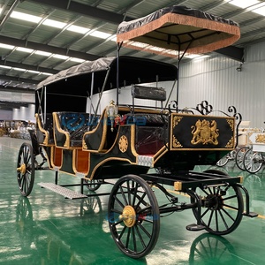 New Xuchang Zhenda 8-Person Black Sightseeing Horse Carriage Steel <b>Frame</b> for Sale Customizable Tourism Special Transportation - Product Image 5