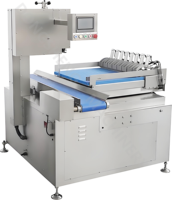 Machine à scier les os industrielle automatique à mouvement alternatif avec commande numérique CNC pour la découpe de viande congelée, de poisson, de porc, de bœuf et de mouton