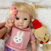 Figurine en silicone de 30 cm, poupée reborn, corps souple lesté, 12 pouces, poupées interactives pour tout-petits