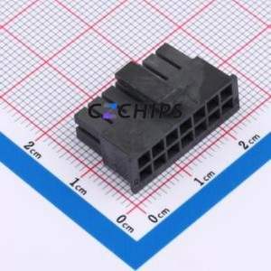 ZX-MX3.0-2-7P-HGJK Housing (Wire-to-Board / Wire-to-Wire) P=3mm Connector 2x7P 3mm Micro-Fit (MX 3.0) 3mm - Product Image 1