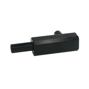 Conector de Eje Hexagonal de Aluminio Anodizado Negro Fresado por CNC Personalizado, Piezas de Posicionamiento de Cilindro y Pasador de Conexión Bidireccional - Product Image 1
