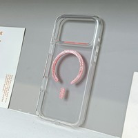 Étui magnétique anti-jaunissement résistant aux chocs PRT pour 18 11 2.5mm PC+Acrylique, coque transparente fine et protectrice