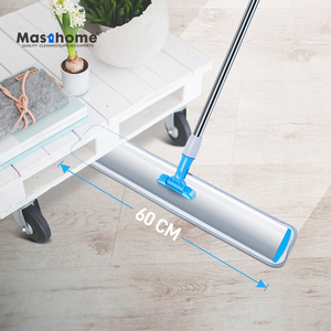<span class=keywords><strong>Mop</strong></span> per pulizia del pavimento telescopico 360 piatto commerciale piatto in alluminio con raschietto per pulizia per casa, Super largo <span class=keywords><strong>60CM</strong></span> - Product Image 5