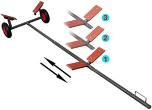 Miglior prezzo MOQ basso zincato rimorchio della barca barca dolly - Product Image 2