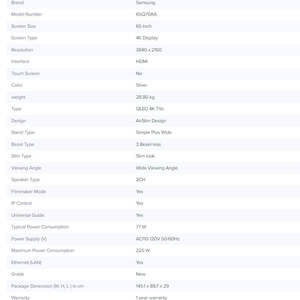 Téléviseurs <span class=keywords><strong>Samsung</strong></span> ORIGINAL Q LED <span class=keywords><strong>Smart</strong></span> <span class=keywords><strong>UHD</strong></span> <span class=keywords><strong>4K</strong></span> <span class=keywords><strong>Smart</strong></span> <span class=keywords><strong>TV</strong></span> <span class=keywords><strong>55</strong></span> 65 50 pouces Téléviseur Q LED - Product Image 6