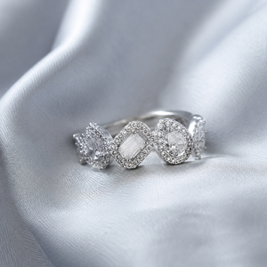 Anello Vintage Geometrico a Goccia Quadrata per Donne, Elegante Gioiello da Dito alla Moda - Product Image 3