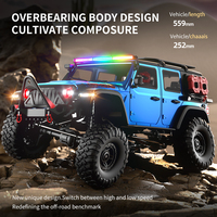 Coche Teledirigido Todoterreno RC Rock Crawler RTR 2.4G, Escala 1:10, Totalmente Proporcional, HB R1011~R1016, Control Remoto 4WD, Alcance de 100M, Interior/Exterior