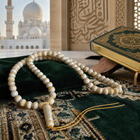 Chapelet islamique 66 perles imitation ambre russe, Tasbih, Misbaha, Chapelet de prière musulman