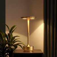 Lampe de bureau LED européenne moderne grande capacité batterie à deux charges corps en aluminium longue durée éclairage de lecture simple pour manger