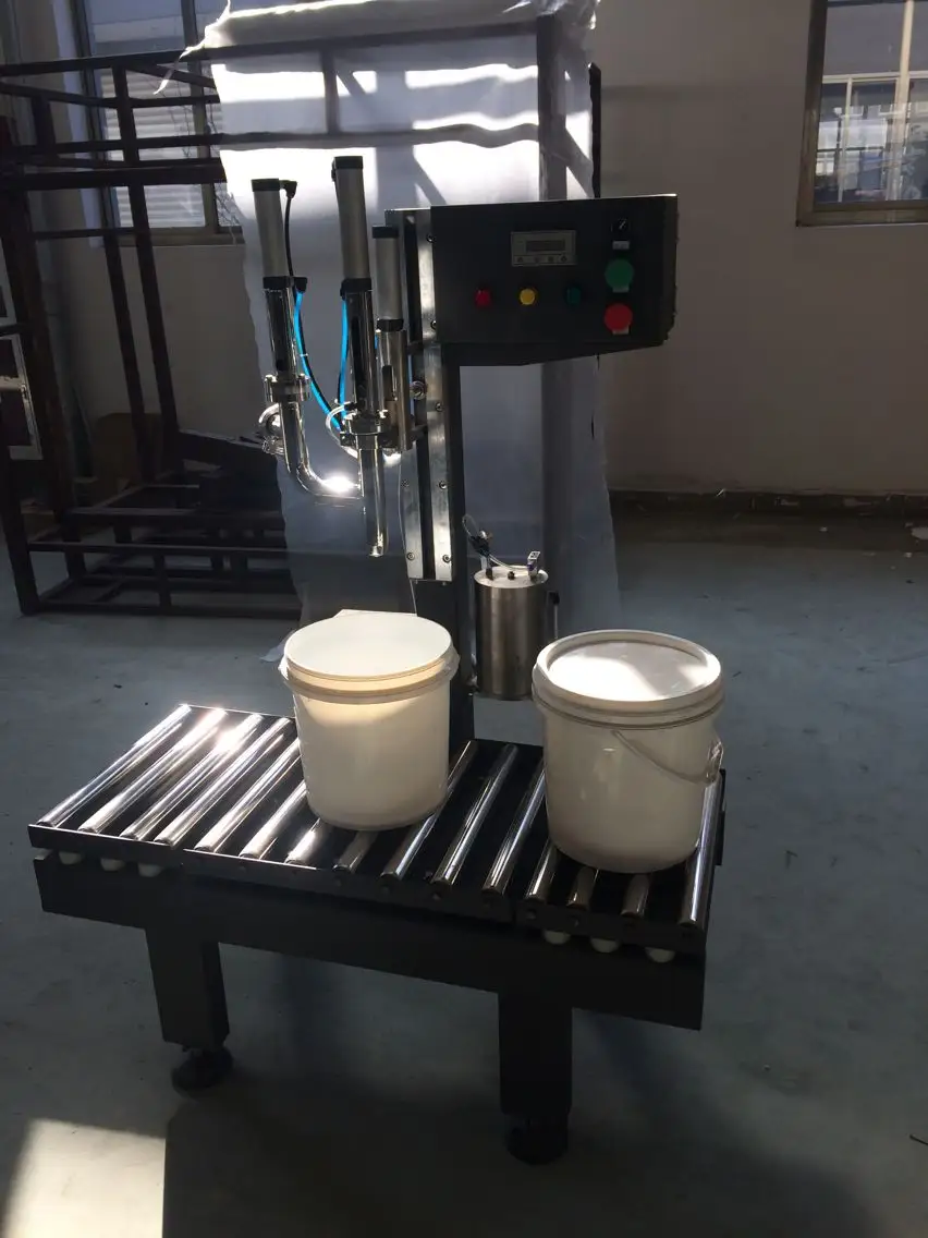 Semi-auto weighing filling machine for 5L 10L 20L 1000L painting oil coating liquid or paste product