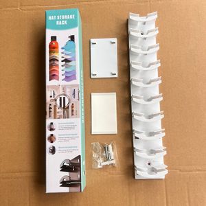 2nd Generation Sustainable Minimalist 10-Tier Wall Mounted Multifunction Baseball Cap Clothing Organizer for Living Room - Product Image 4
